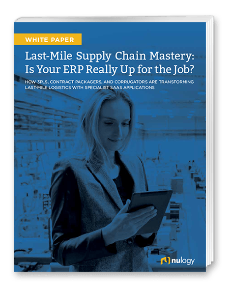 Cover of whitepaper - Last-Mile Supply Chain Mastery: Is Your ERP Really Up for the Job?