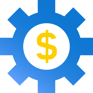 cog and money icon