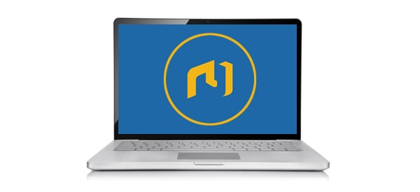 Nulogy logo laptop computer