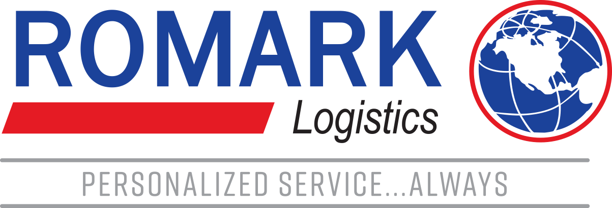 Romark Logistics logo and slogan