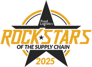 Food Logistics Rock Stars of the Supply Chain 2025 award logo