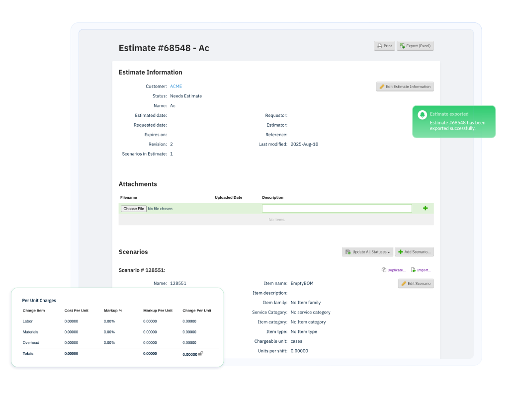 Nulogy Costing module