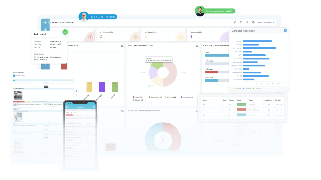 EHS platform product screenshot