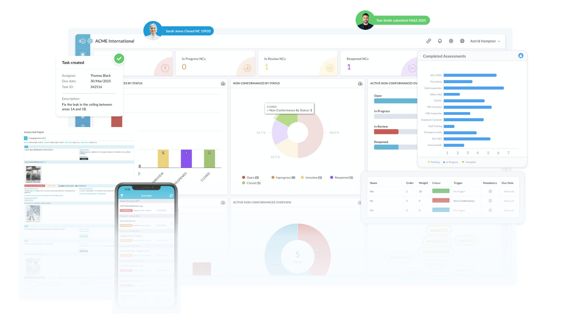 EHS platform product screenshot