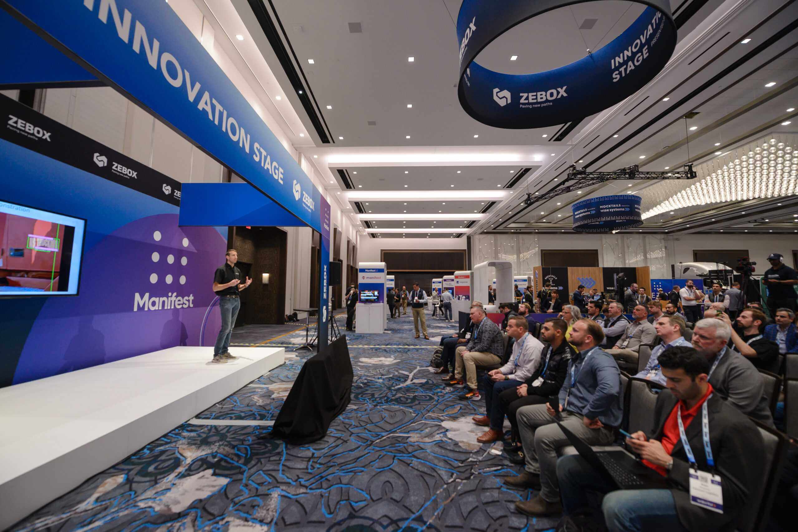 Manifest Vegas Innovation Hall|Manifest Vegas logo||Manifest Vegas|Manifest Vegas Expo Hall