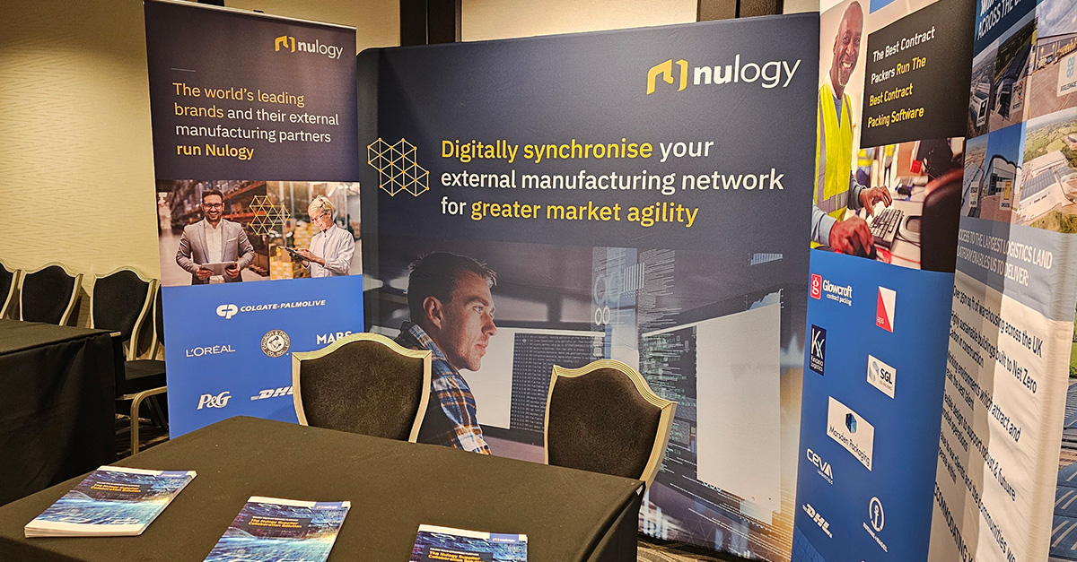 Nulogy booth at SCL Hub Conference in London