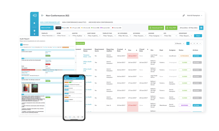 Nulogy QMS product screenshot 2