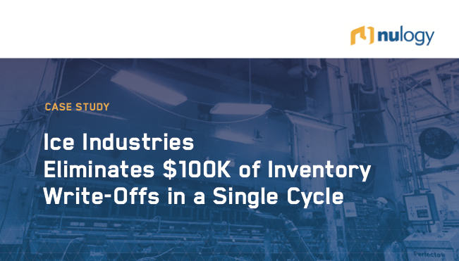 Ice Industries case study, eliminated $100K of inventory write-offs in a single cycle